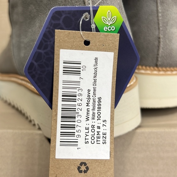 BRAND NEW WOMEN’S TOMS MOJAVE WATER RESISTANT CEMENT OILED NUBUCK/SUEDE SIZE 7.5 - Picture 11 of 11